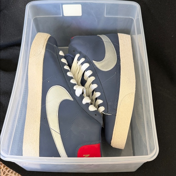 Nike Men's Blue High-Top Sneakers Size 10 - Picture 10 of 10